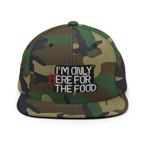 "I'm Only Here For The Food" Snapback-Cap